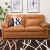 Furny Medellin 2 Seater Leatherette Sofa (Tan Color)